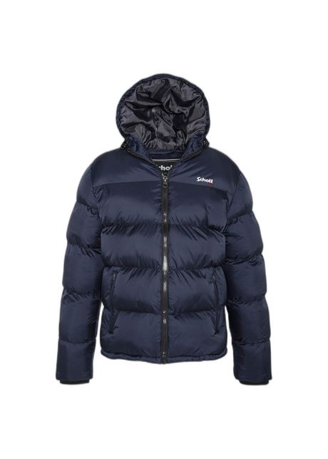 Zip jacket with embroidered hood schott