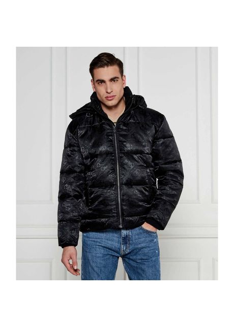 Zipped down jacket guess logo